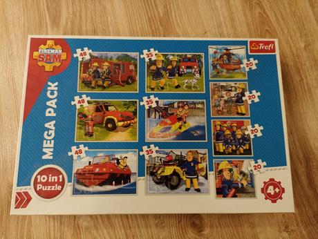 Puzzle sam požiarnik 10 v 1, vhodné od 4+, 