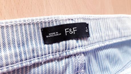 Prúžkované nohavice 44, f&f,44