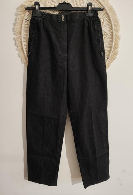 Mom jeans s vysokým pásom, s