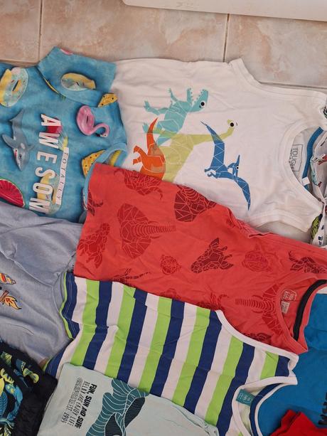 Tricka, kratase, pyzama, tielka - balik 110 - 116, 104–116