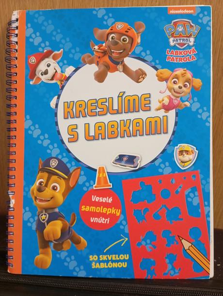 Disney - paw patrol kreslíme s labkami - kniha,