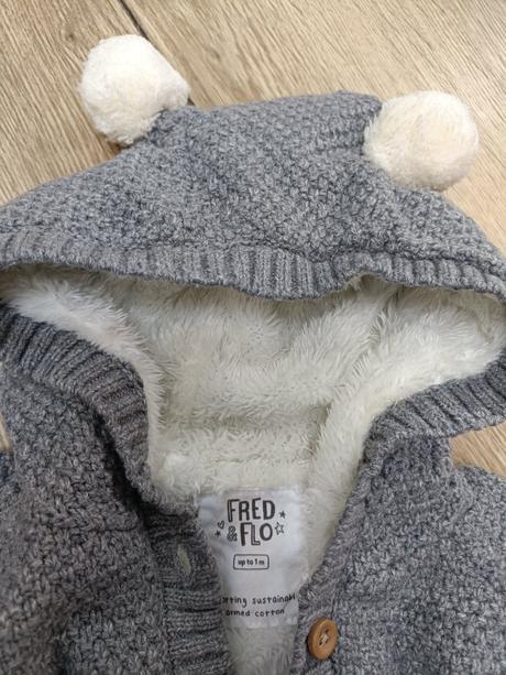 Šedý pletený overal fred&flo 56, 56