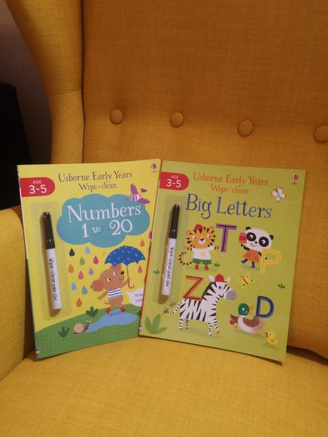 Usborne wipe-clean numbers,