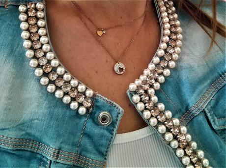 Dvojitý náhrdelník-rodiovaný, 