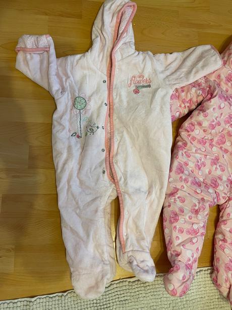 Zimné kombinézy dievča 9-12 mesiacov, 74