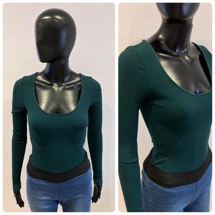 Dámske tmavozelené body stradivarius (s), stradivarius,s