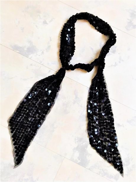 Spoločenská čelenka s flitrami, 