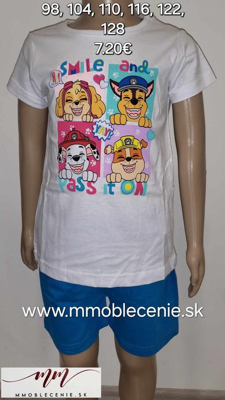 Pyžamo paw patrol, disney,98 - 128