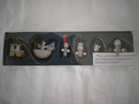 Vianočná dekorácia - drevené postavičky, 