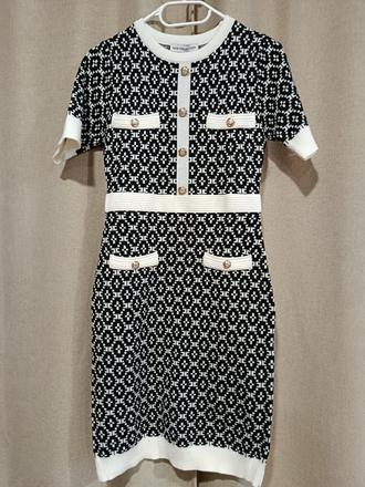 Úpletové šaty, štýl coco, veľ. s - nové, s