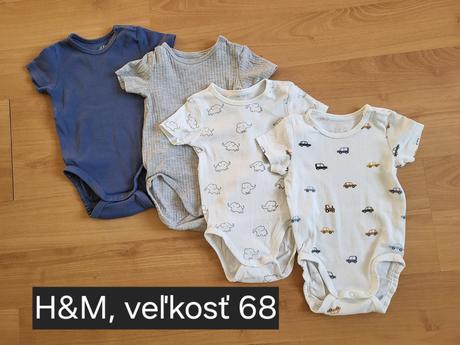 Body s krátkym rukávom hm, h&m,68