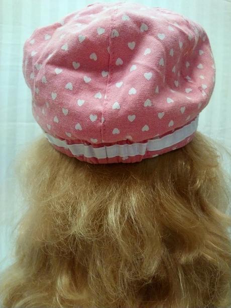 Ružová šiltovka, srdiečka č. 505, kids, 54 cm 6-8r, kids,54