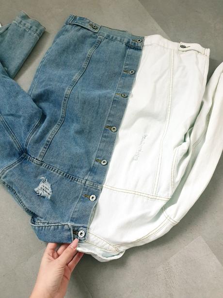 Štýlová rifľová bunda s, s