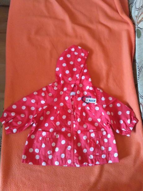 Bodkovaná bundička, vhodná aj do dažďa, next,68