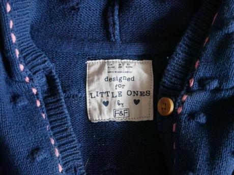 Pletený guličkový vyšívaný svetrík s kapucnou, f&f,92