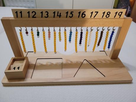 Montessori stojan a perlové schody 11-19,
