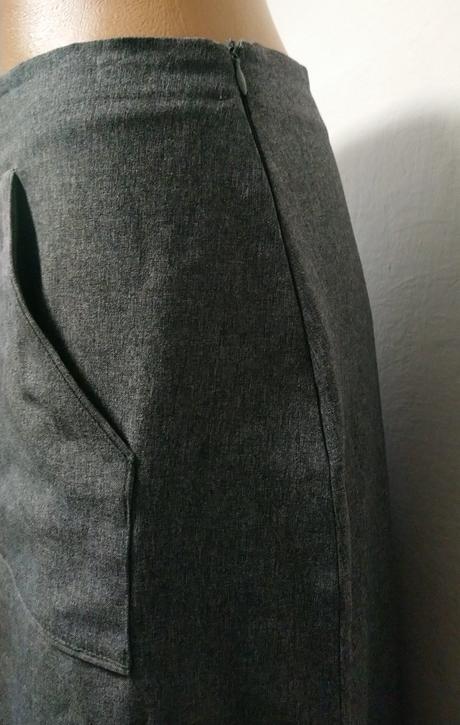 Dámska sivá sukňa, mills woman, s