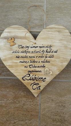 Srdce na hrob pre vašich blízkych-spomienka, 