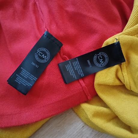 2x kardigán bez zapínania, tchibo,46