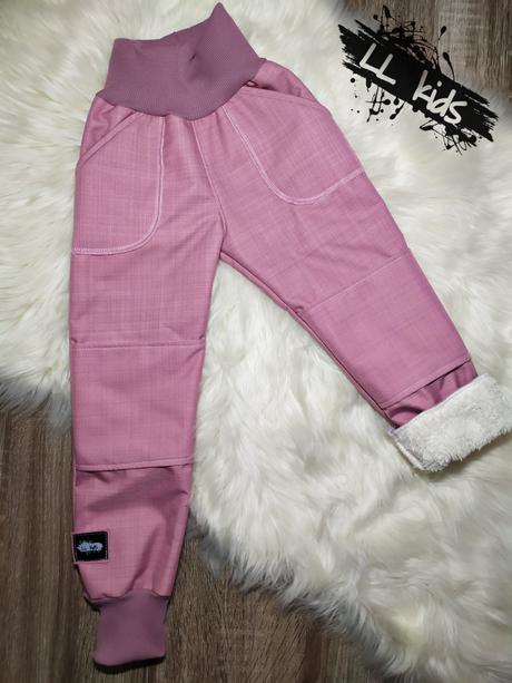 Barančekové softshellove nohavice na zimu, 86 - 128