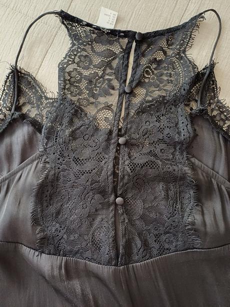 Saténové tielko s čipkou h&m, č.36, h&m,s