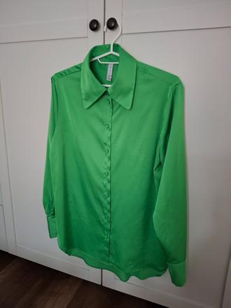 Saténová moderná  košeľa-blúzka xs-s-m, new yorker,s