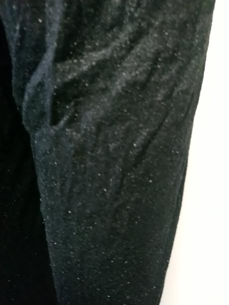 Dámske lesklé čierne rayon nohavice, sisters, s