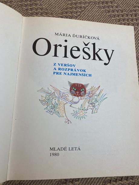 Mária ďuríčková oriešky z veršov a rozprávok,