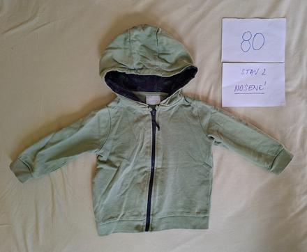 Mikinka jarná, olivová, 80