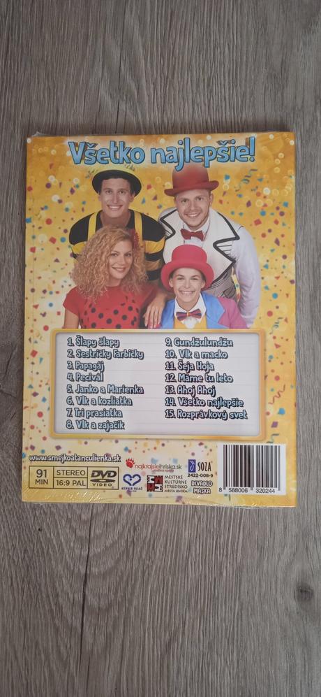 Dvd smejko a tanculienka,