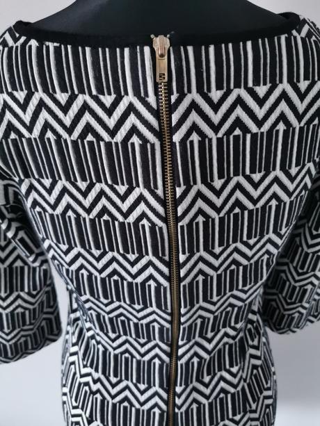 Čierno biele vzorované šaty bodyflirt, bonprix,s