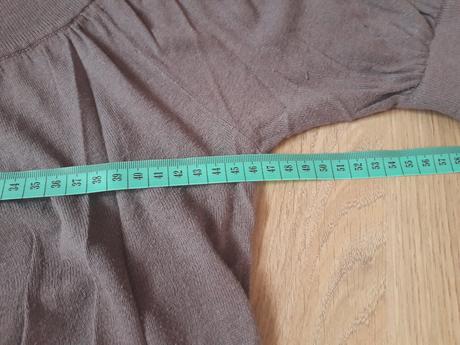 Pletene tenotenska tunika saty tricko sedo hnede, marks & spencer,m