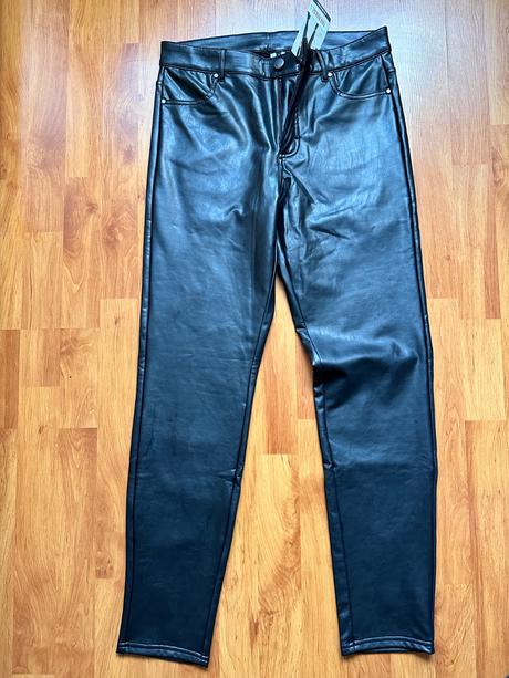 Koženkové nohavice, calzedonia,m