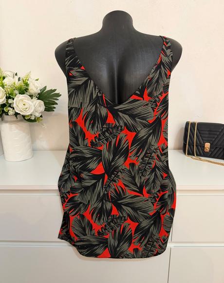 Papaya london tropický top s výraznou potlačou, papaya,42