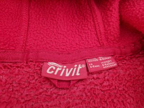 Mikina ružová teplá 122/128/134, crivit,128