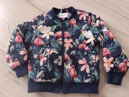 Kvietkovaná bomber bundička, reserved,98