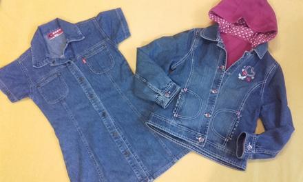 Riflova dievc. bunda+saty, h&m,128