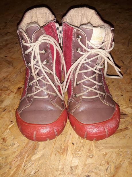 Celokožené dievčenské zimné topánky wanda 23, wanda,23