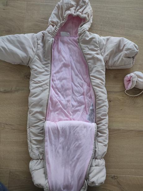 Zimný overal pre bábätko (dievčatko), ergee,68