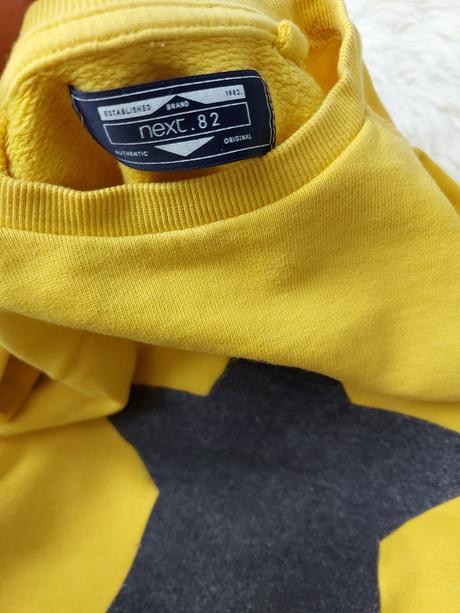 Krásna žltá mikina s hviezdou, next,98