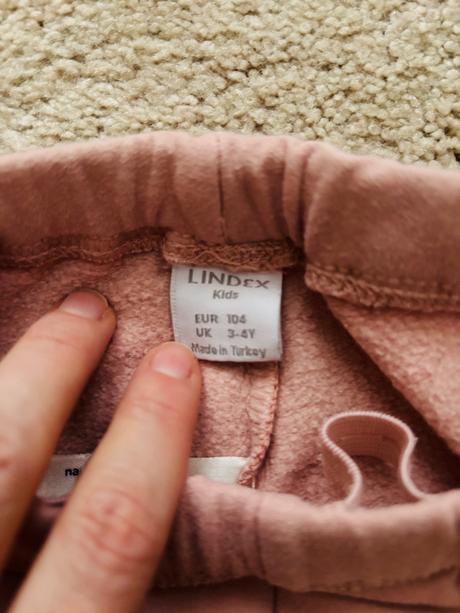 Mikina a legíny s česanou vnútornou stranou, lindex,104