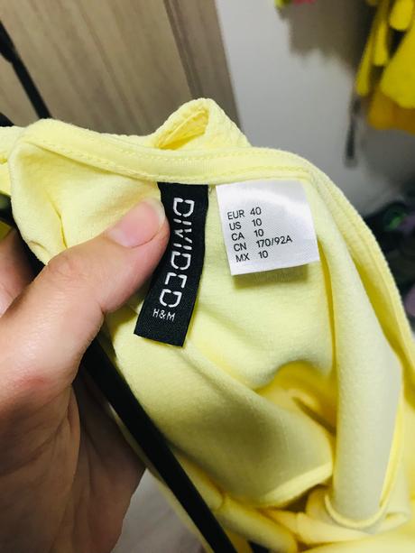 Saty žlté 40, h&m,40