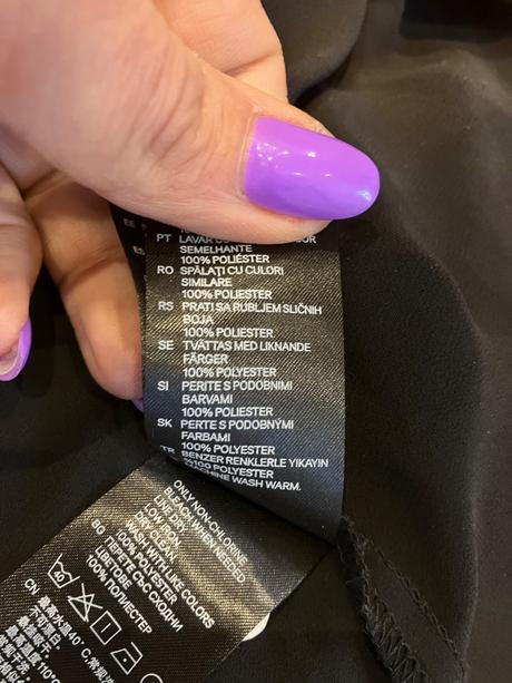 Dámska čierna letná blúzka h&m (m), h&m,m
