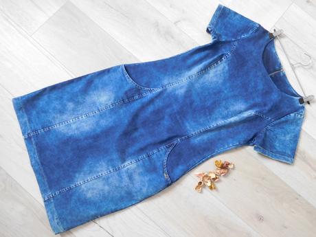 Šaty riflové, m , pružné, m