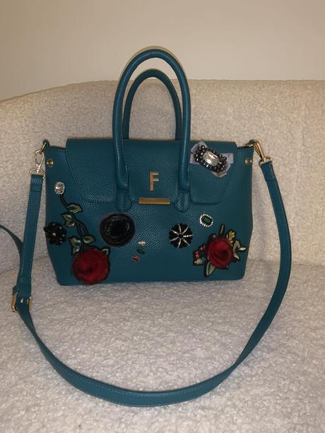 Smaragdova crossbody kabelka fracomina, fracomina