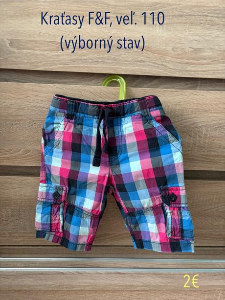 Kraťasy f&f veľ. 110, f&f,110