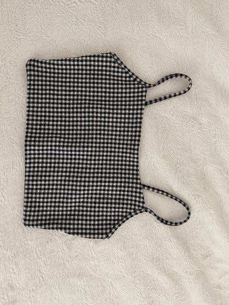Kockovane tielko/top bershka, bershka,s