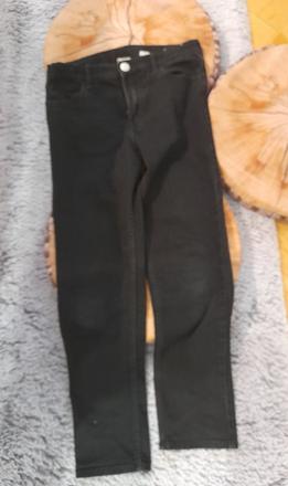 Rifle čierne, h&m,158