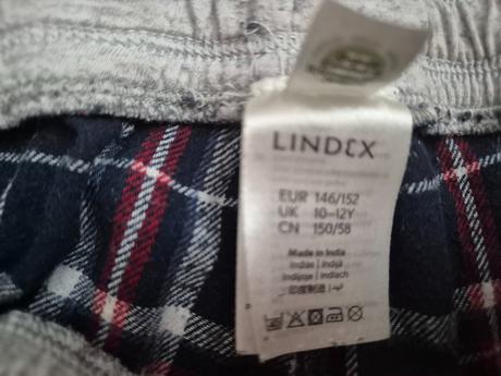 2 x pyžamové káro nohavice, lindex,146