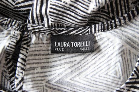 Čierno biely viskózový top, xxl, nkd,xxl